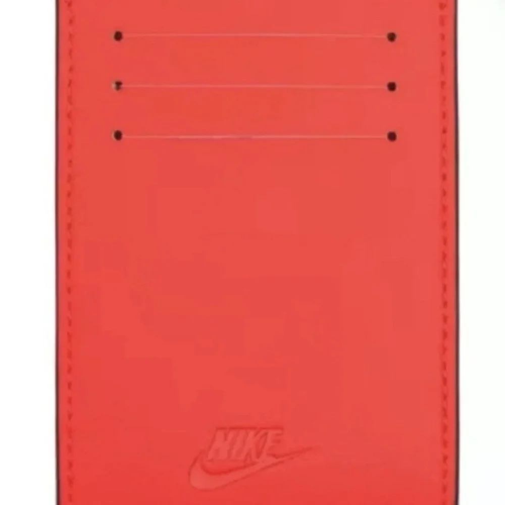 NEW! Nike Air Max 90 Infrared Card Wallet Grey White Leather Icon 5 Slots Swoosh